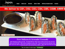 Tablet Screenshot of japassushi.com